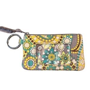 Vera Bradley card holder/coin purse "lemon parfait"
